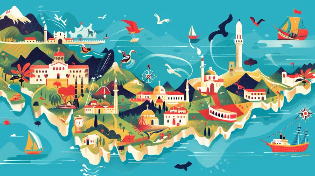 Mapa atrakcji turystycznych Albanii - Top miejsca do odwiedzenia