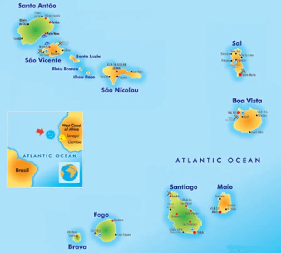 Gdzie znajdują się wyspy Zielonego Przylądka? Odkryj ich lokalizację