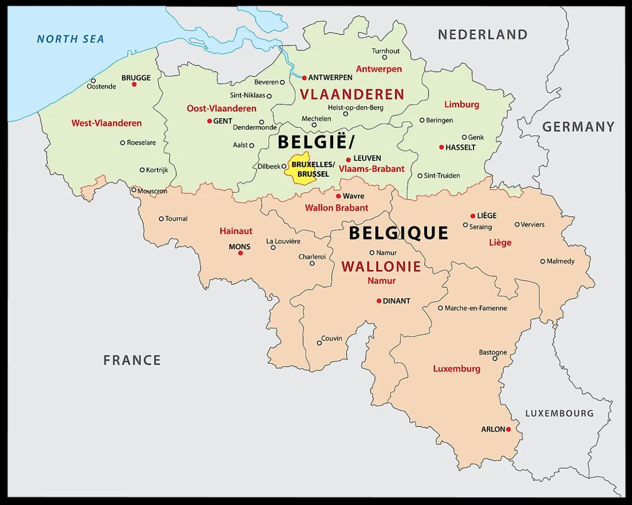 Gdzie dokładnie leży Belgia? Położenie, sąsiedzi i geografia w pigułce